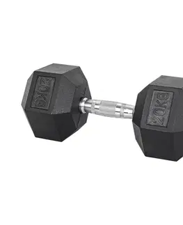 Činky Šesťhranná činka inSPORTline Hexsteel 20 kg
