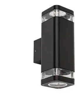 Svietidlá Rabalux - Vonkajšie nástenné svietidlo 2xGU10/25W/230V IP44 čierna 7956