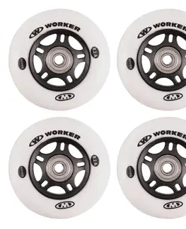 In-line kolieska In-line kolieska WORKER 84mm a ložiská ABEC-9 chrome - Set 4 ks