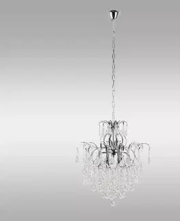 Moderné lustre do obývačky Luster Flora AH-FLE146CH LW1