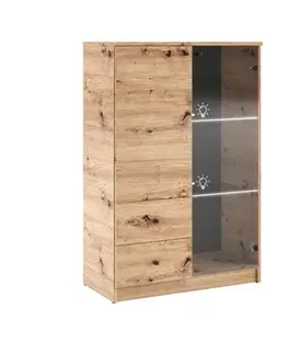 Nábytok ArtAdrk Vitrína EVI 02 | s LED osvetlením