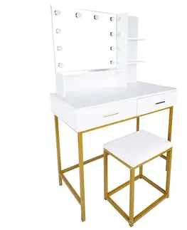 Toaletné stolíky Toaletný stolík Aurora + sedadlo