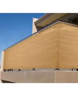 Balkónové zásteny a tieniace siete Balkónová zástena 75cm/600 cm piesok