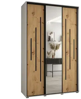 Šatníkové skrine Skriňa 45 Canaris 13 150 biela/artisan/čierna