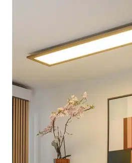 Svietidlá BRILAGI - LED stmievateľné svietidlo SLIMFRAME WOOD LED/58W/230V 124x34 cm + diaľkové ovládanie BG1548+EG99424