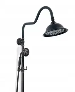 Kúpeľňové batérie REA REA - Sprchový set s batériou 150mm Retro čierny REA-P2366