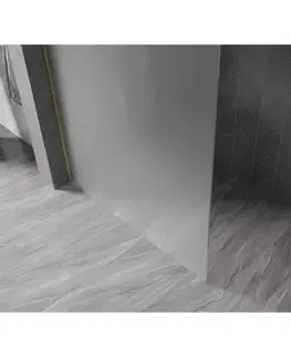 Sprchové dvere MEXEN/S - Kyoto-X Sprchová zástena WALK-IN 50 x 200, dekor 10 mm, zlato kefovaná 800-050-101-55-30-X