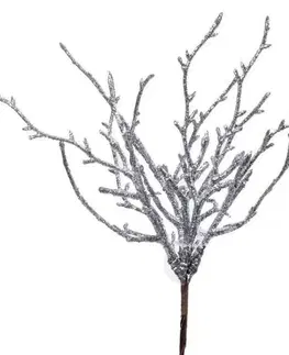 Vetvičky, girlandy, kvety Kinekus Ozdoba zapichovacia vetvička 22cm strieborná