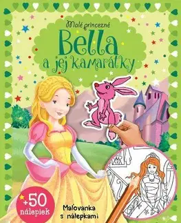 Nalepovačky, vystrihovačky, skladačky Malé princezné – Bella a jej kamarátky