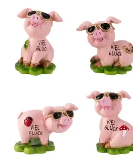 Sošky, figurky - zvieratá MAKRO - Prasiatko 4-5x3-5cm rôzne druhy