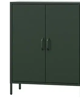 Komody do spálne Komoda Kovová Vito Modern Bottle Green