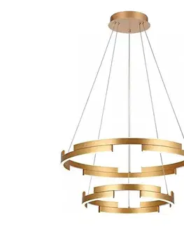 Svietidlá Redo 01-3178 - LED Stmievateľný luster na lanku CASTLE LED/60W/230V zlatá 01-3178