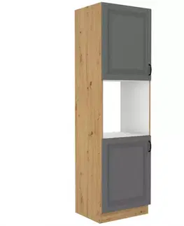 Kuchynské skrinky stojace Kuchynská skrinka Stilo dustgrey/artisan 60dp/210 2f