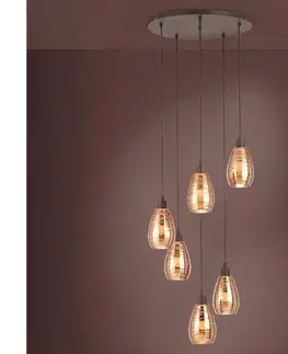 Svietidlá Eglo 39508 - Luster na lanku SIRACUSA 6xE27/60W/230V 39508
