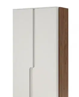 Šatníkové skrine Meblar  Šatníková skriňa POSITANO P01 | cashmere / orech alba