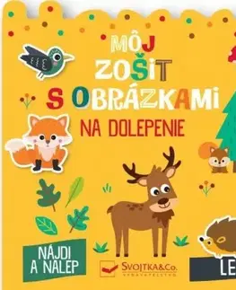 Nalepovačky, vystrihovačky, skladačky Les - môj zošit s obrázkami na dolepenie - Carotte et Campagne