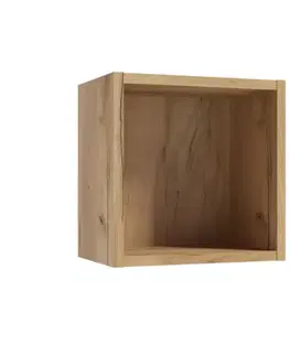 Závesné kúpeľňové skrinky Polica KUBIK A30 30x30x20 0D0S dub