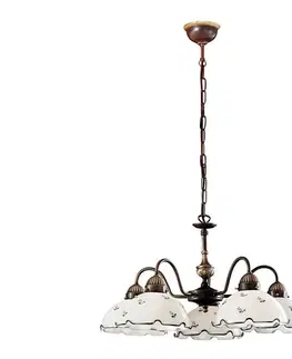 Svietidlá Kolarz 731.85.17 - Luster na reťazi NONNA 5xE27/75W/230V modrá 731.85.17