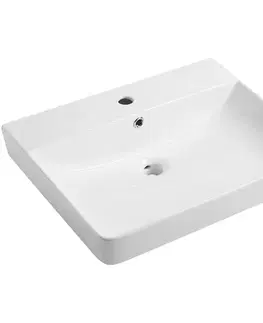 Umývadlá CERANO - Umývadlo keramické Tera - nástenná - biela lesklá - 60x35 CER-680370