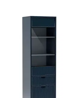 Vitríny GRACE STYLES vysoká vitrína na nožičkách LS-5, indigo