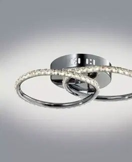 Moderné lampy do obývačky Stropné svietidlo Hello Plafon 28w Led Chróm 3000k