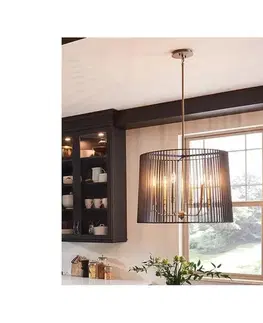 Svietidlá Elstead Quintiesse QN-LINARA-6P-BK - Luster na tyči LINARA 6xE14/60W/230V čierna/zlatá QN-LINARA-6P-BK