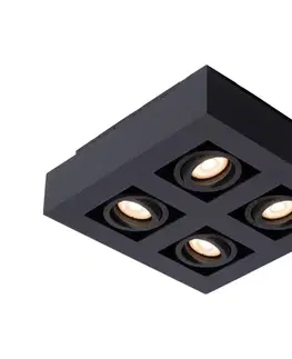 Svietidlá Lucide 09119/21/30 - LED Bodové svietidlo XIRAX 4xGU10/5W/230V čierna 09119/21/30