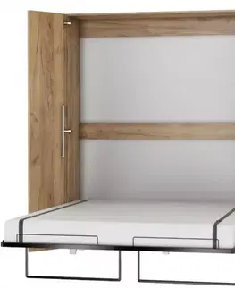 Dvojlôžkové postele Sklápacia posteľ Teddy 160 craft zlatý
