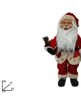 Vianočné dekorácie MAKRO - Santa 38cm