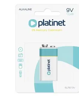 Batérie primárne PLATINET Monočlánok alkalický 9V, 6LR61 PLATINET, batéria