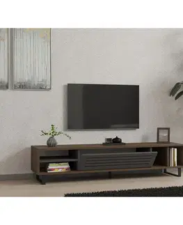 Konferenčné stolíky Televízny stolík Eray Walnut and Anthracite