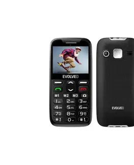 Predlžovacie káble Evolveo - EasyPhone XR 2G mobilný telefón pre seniorov čierna EP-601-XR-BK