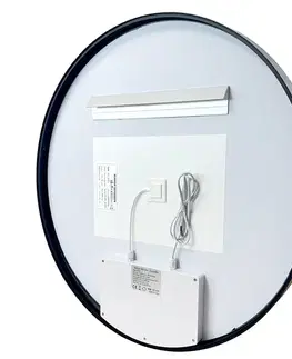 Kúpeľňové zrkadlá Mereo Zrkadlo okrúhle pr. 80 cm, LED osvetlenie a odhmlievanie CN165
