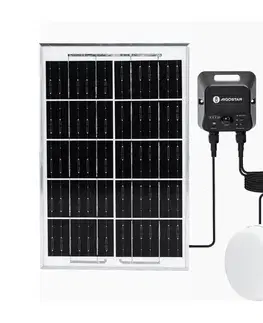LED osvetlenie  B.V.  - LED solárne stropné svietidlo 2×LED/35W/3,7V 6000 mAh IP65 + diaľkové ovládanie B1020135K