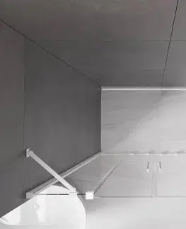 Sprchovacie kúty MEXEN - Montážna sada pre sprchové kúty VELAR, biela 871-02-20