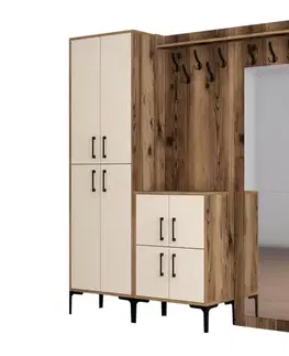 Predsieňové steny Predsieňová stena Berlin ABC - Walnut, Cream