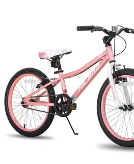 Bicykle Juniorský horský bicykel Hiland Climber Rigid 20" • 120-145 cm ružová - 11" (125-150 cm)