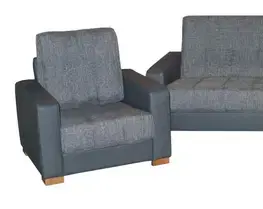 Sedacie súpravy PYKA Vegas 3R+1+1 rozkladacia sedacia súprava magma gray / šedá