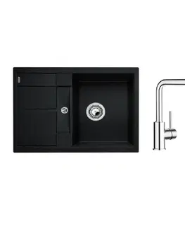 Kuchynské drezy Blanco Set drezu a batérie Blanco Metra 45 S 78x50 cm antracit SETB3 SETB3 SETB3