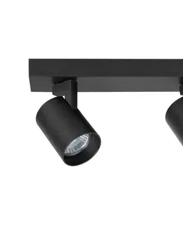 Svietidlá  Bodové svietidlo VOLF 2xGU10/10W/230V čierna ML0678