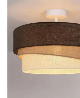 Svietidlá BRILAGI - Prisadené stropné svietidlo TRIO 1xE27/60W/230V priemer 40 cm hnedá/béžová/biela 8590828052579