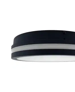 Svietidlá  LED Kúpeľ. stropné svietidlo so senzorom ELLÉ LED/24W/230V pr. 26 cm IP54 antr 008 0001188
