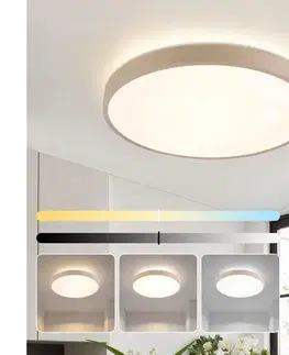 Svietidlá BRILAGI - stmievateľné LED svietidlo GLASS POOL DOUBLE LED/48W/230V 40 cm béžová + diaľkový ovládač BRI741