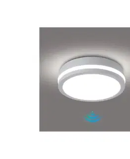 LED osvetlenie Brilagi - LED vonkajšie svietidlo so senzorom BENE LED/18W/230V pr. 21,5 cm biela IP54 BRI728