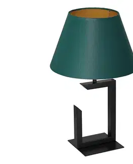 Lampy  Stolná lampa 1xE27/60W/230V 45 cm zelená/zlatá 3398