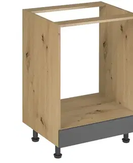 Kuchynské skrinky stojace Kuchynská Skrinka Langen D60zk Rukoväť Grey