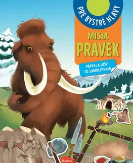 Pre deti a mládež - ostatné Misia Pravek - Pátraj a lúšti so samolepkami - neuvedený,El Gunto