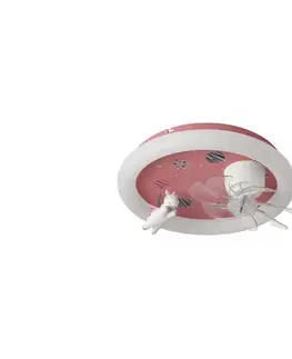 Svietidlá Eurolamp LED detské stmievateľné stropné svietidlo s látorom LED/48W/230V 3000/4000/6000K ružové 300-25059