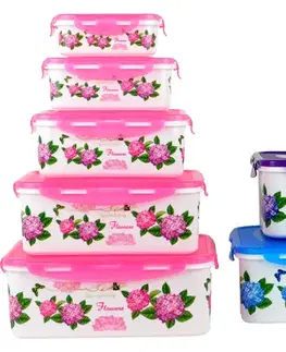 Dózy na potraviny MAKRO - Dóza sada 5ks 26x19,5x9,5cm