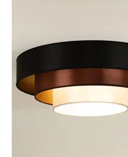 Svietidlá  - LED Stropné svietidlo LUNETA LED/26W/230V pr. 60 cm 4000K čierna/medená 606110